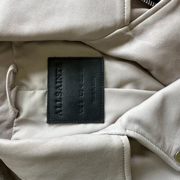 ALLSAINTS Balfern Leather Biker Jacket - Picture 4 of 4